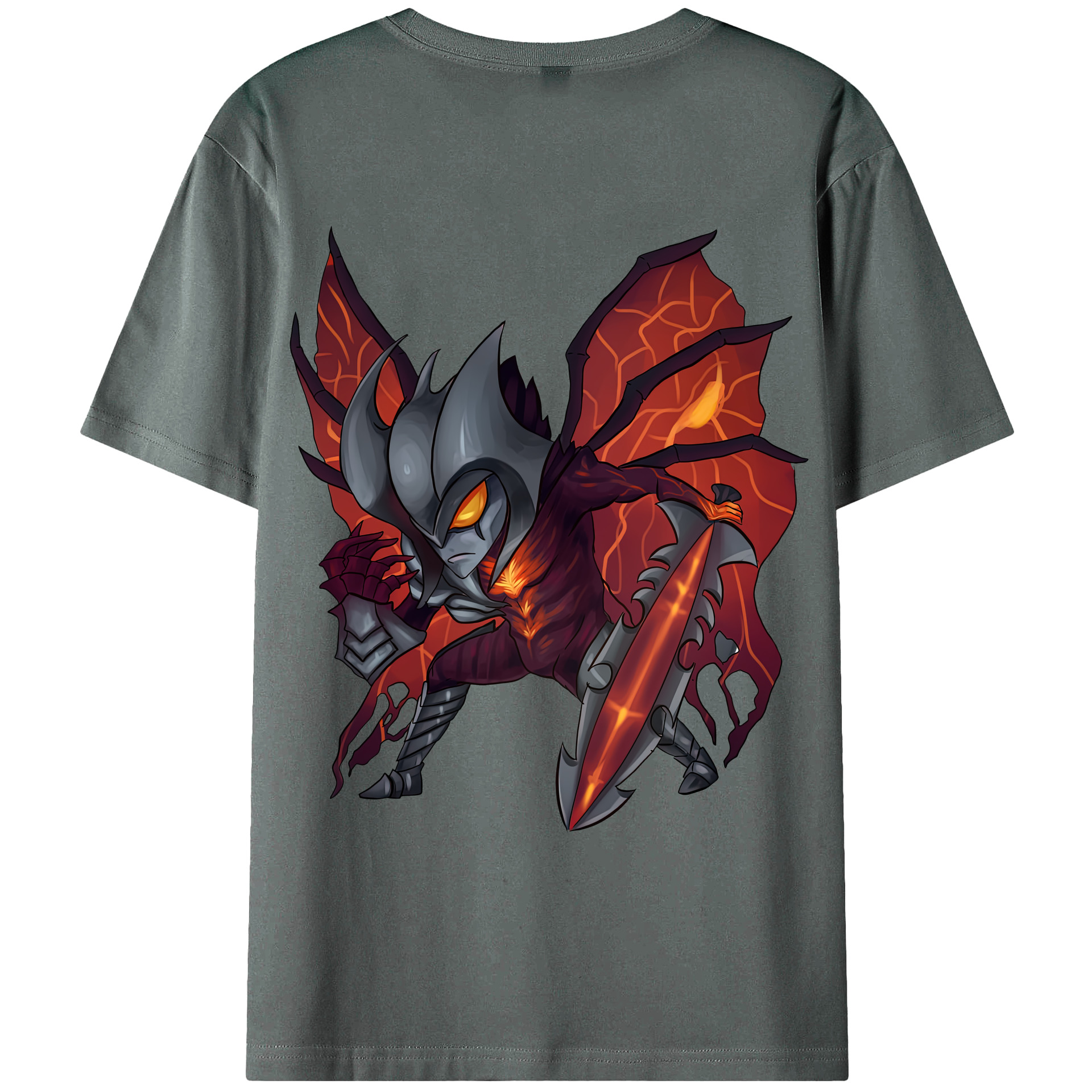 （画像用） リーグ・オブ・レジェンド League of Legends LOL 綿100％ メンズ半袖Tシャツ（バックプリント） 通気性